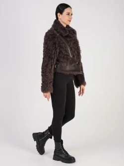 Шуба зимняя натуральная короткая дубленка