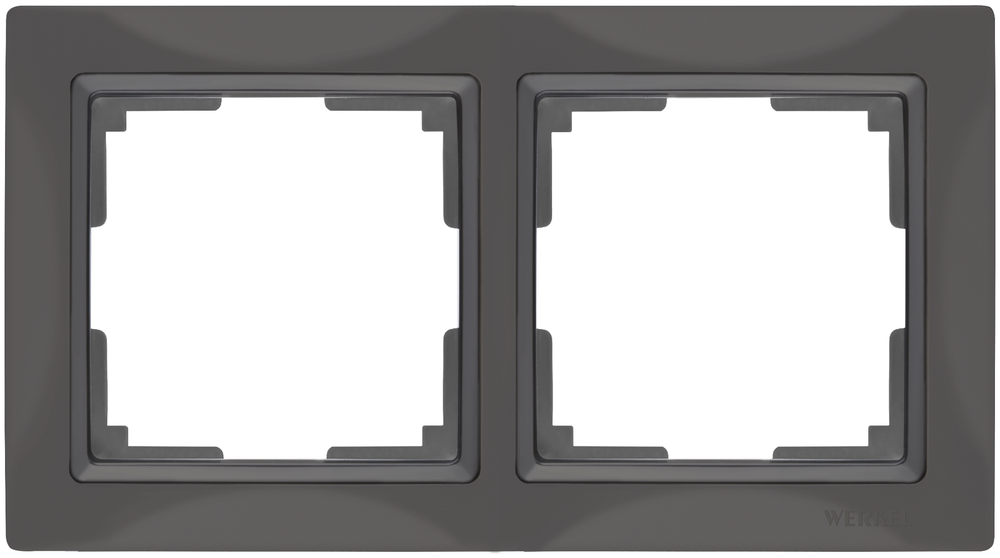 Рамка 2-я WERKEL Snabb серо-коричневый basic WL03-Frame-02
