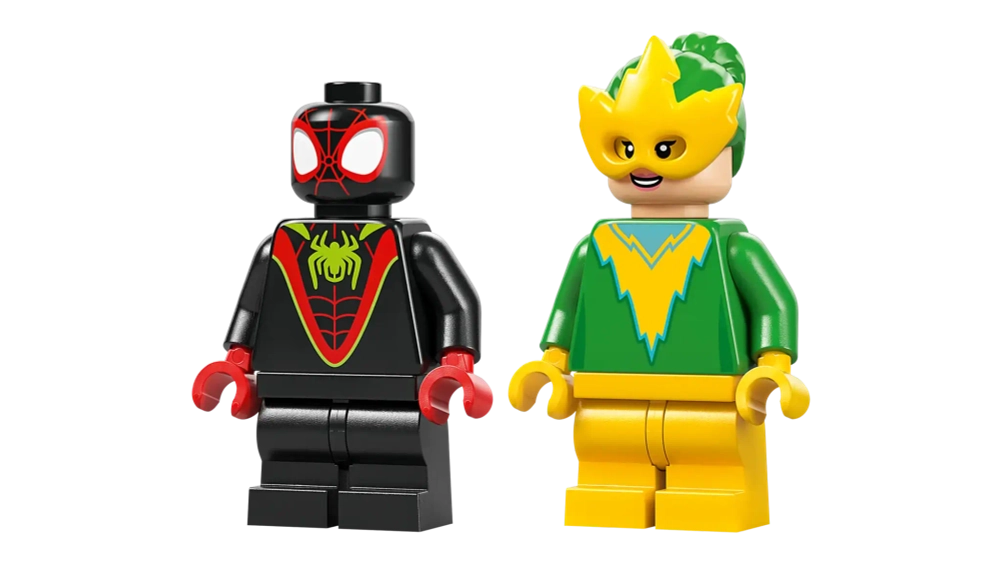 Конструктор LEGO Marvel 11198 Вращение и погоня за электромобилем-динозавром