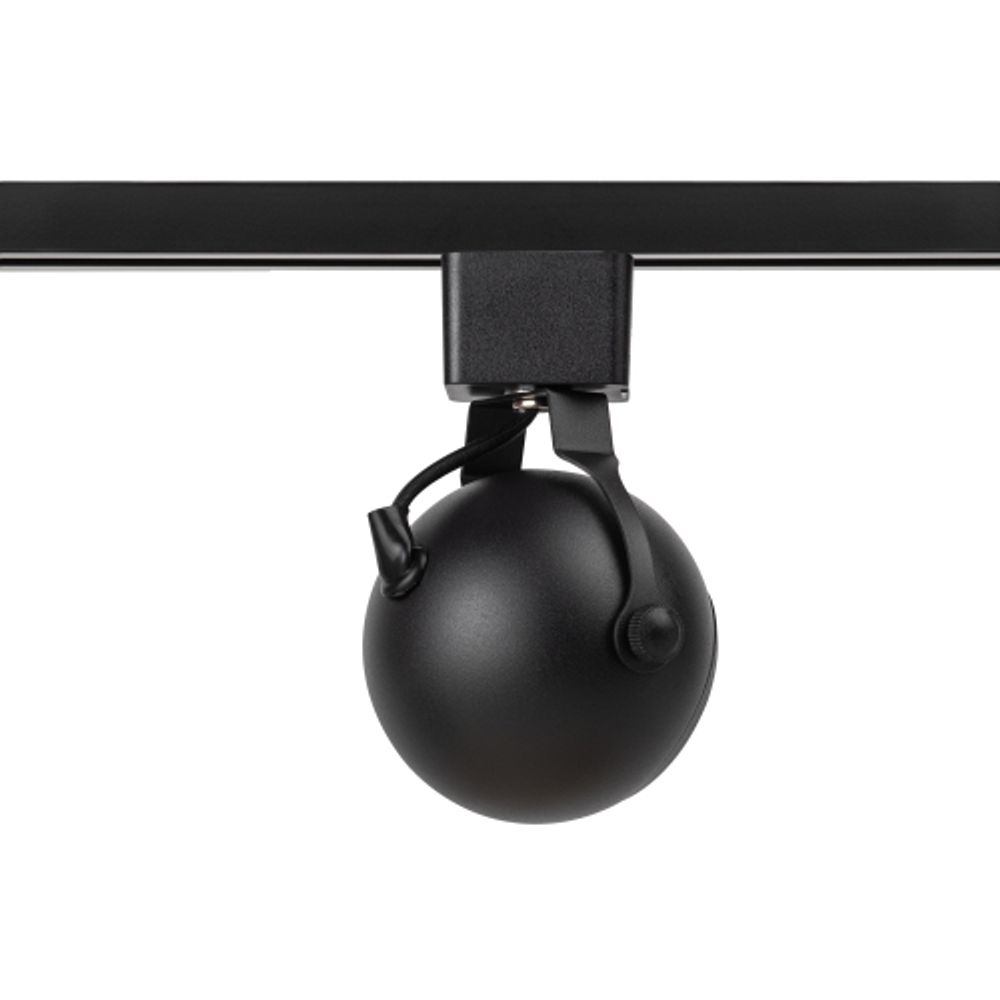 Трековый светильник однофазный ЭРА Round TR35-GU10 BK под лампу GU10 черный | Однофазные светильники под лампу