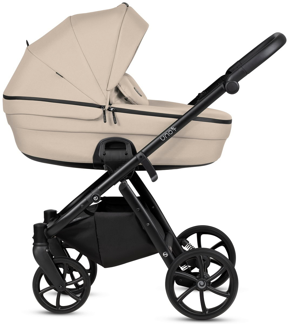 Детская коляска Tutis Uno 6 Plus Essential collection 4 в 1 с автокреслом Beno Beige и базой 1602180 Beige
