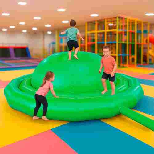 Надувное оборудование «Надувной живот» 3*3*1,2 м, зелёный