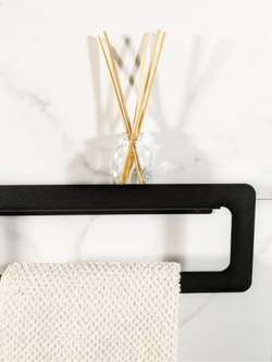 Держатель для полотенец MetaDec Qadrate 30см черный