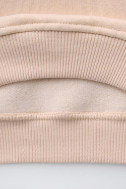 ZARA ТОЛСТОВКА С КОМБИНИРОВАННЫМ ВОРОТНИКОМ, ПУДРОВО-РОЗОВЫЙ