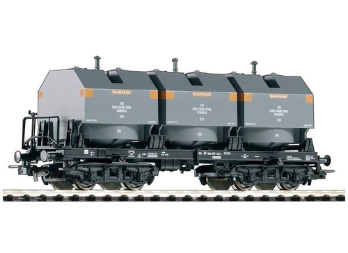 Закрытый 3-х секционный саморазгружающийся вагон-хопер OOk DR III