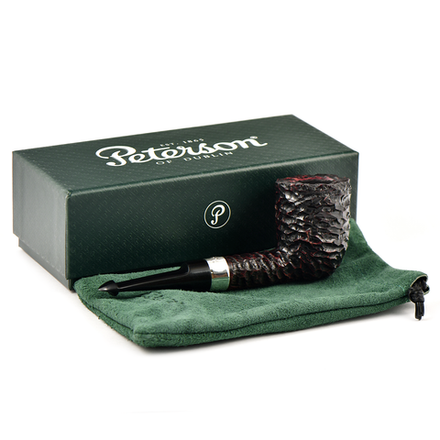 Трубка Peterson Pub pipe Rustic Dublin P-Lip (фильтр 9 мм)