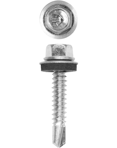 ЗУБР СКМ, 19 х 6.3 мм, цинк, 2000 шт, кровельный саморез, Профессионал (4-300310-63-019)