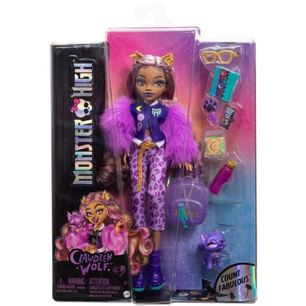 Monster High - базовая кукла Clawdeen Wolf + питомец HRP65 / артикул   HPD53 HRP65  / GTIN 194735183579