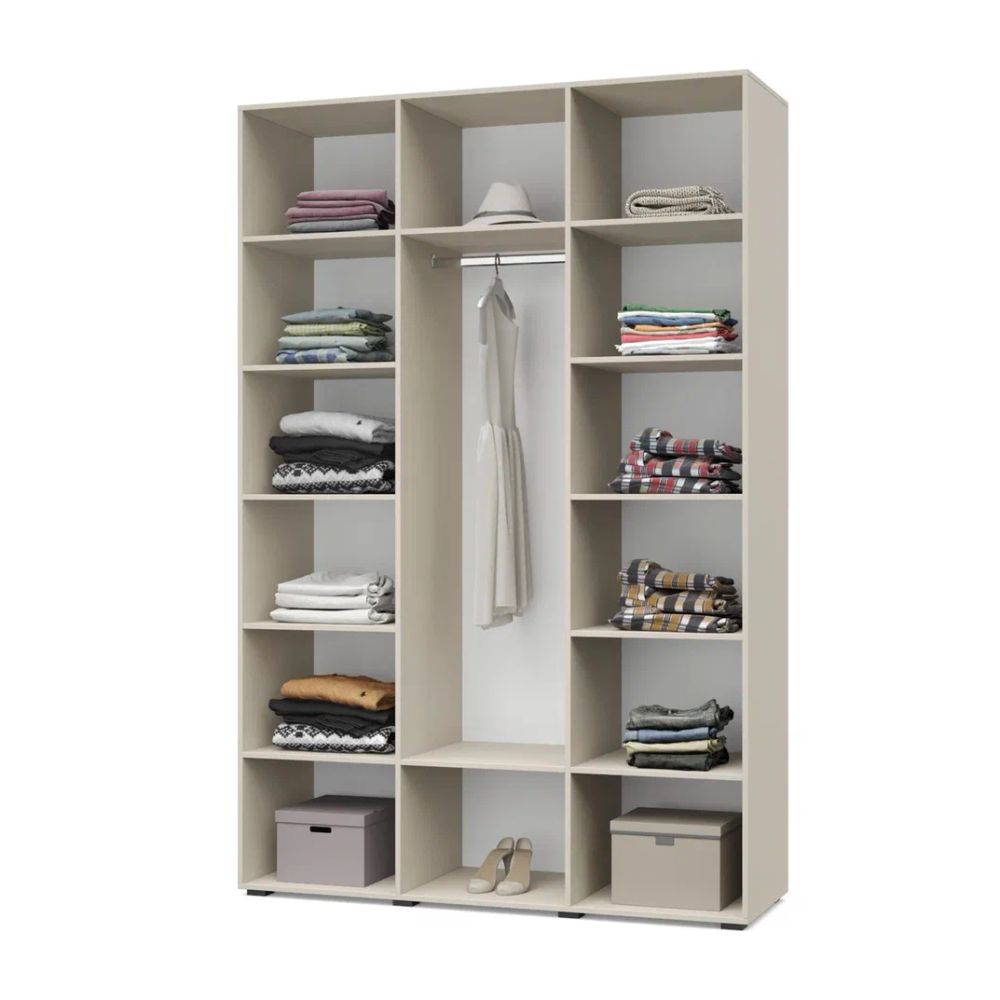 Шкаф трехстворчатый Стоун С35 (1 штанга) ЛДСП, МОДЕРИУМ, г. Ижевск