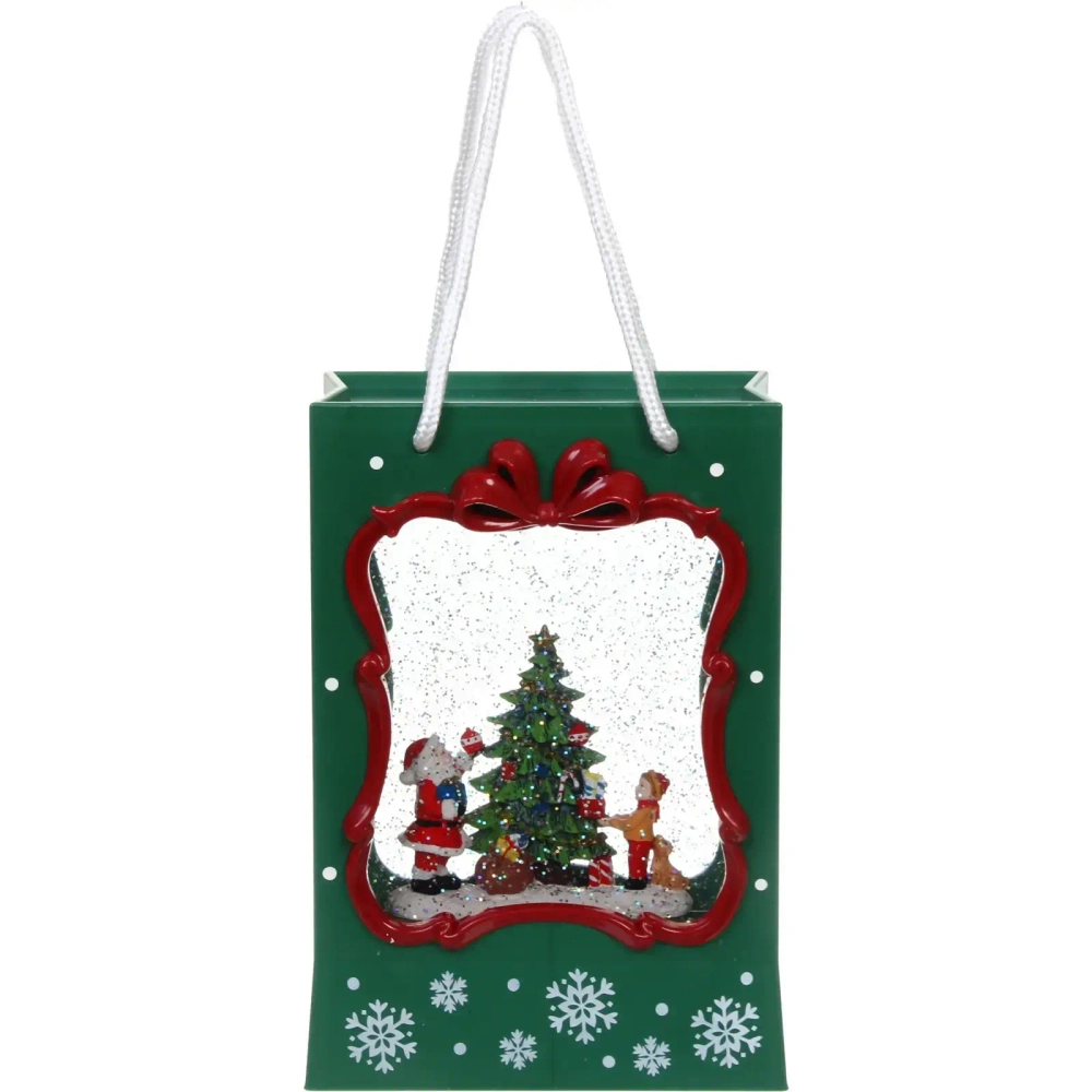 Сувенир с подсветкой «Елочка нарядная» 16.6*8.6*23 см, микс (питание от USB и батареек)