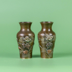 Парные вазочки «Цветы и птицы»