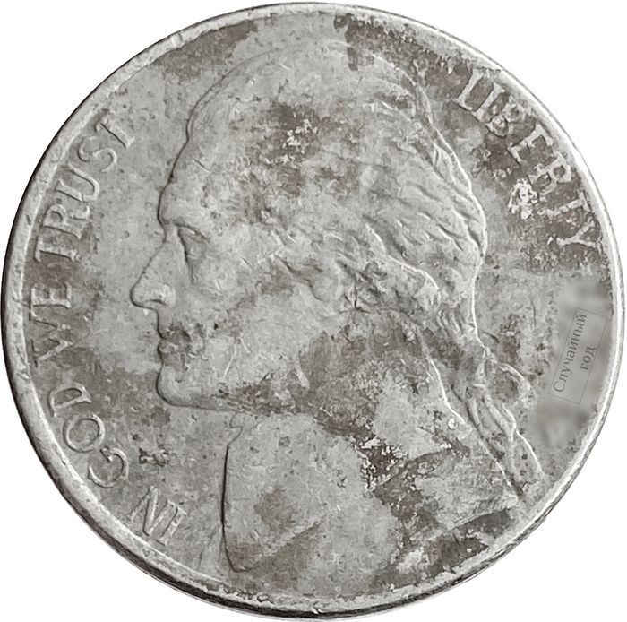 5 центов 1946-2003 США Jefferson Nickel F-VF