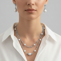 Комплект Fiore Luna, колье и серьги SG200097E-002 S