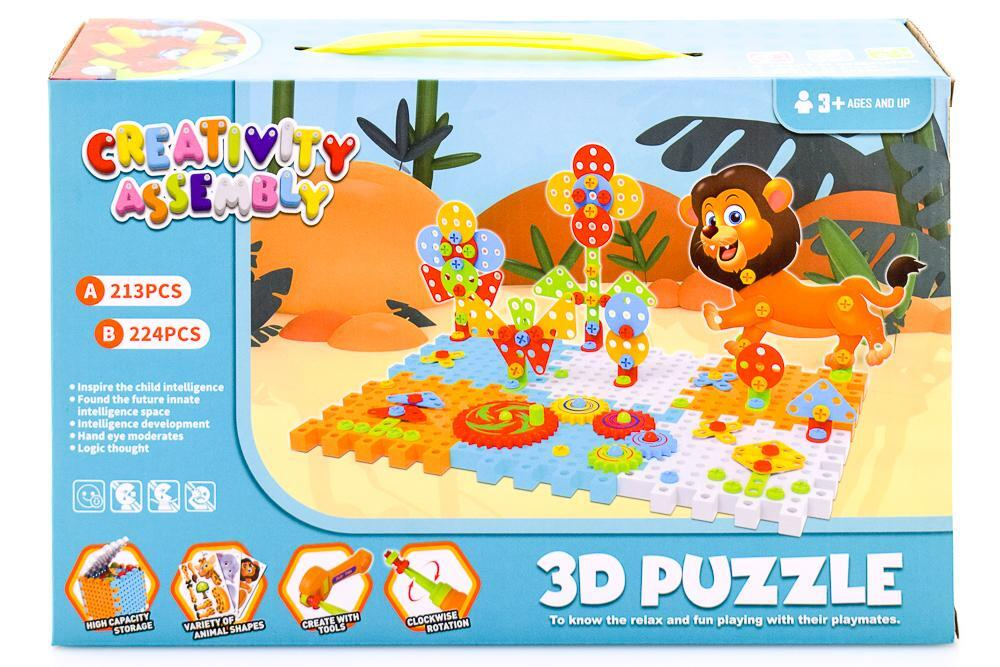 Конструктор развивающий с ответркой, коробка 021-1A