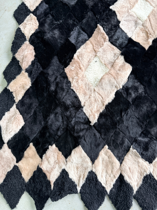 Покрывало меховое ковер из шкуры овчины