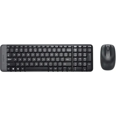 920-003169 Logitech Клавиатура + мышь Wireless Combo MK220 Black USB оригинальная заводская гравировка RU/LAT