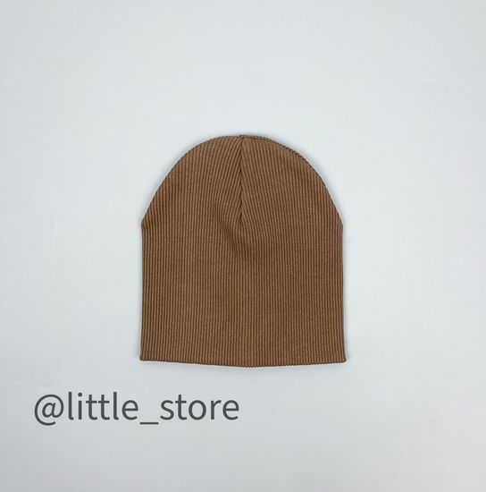 Шапка "Simple" двухслойная, Молочный шоколад