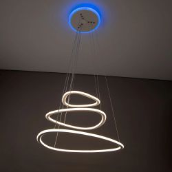 Citilux Неон Смарт CL731A330E RGB Умная подвесная люстра Белая