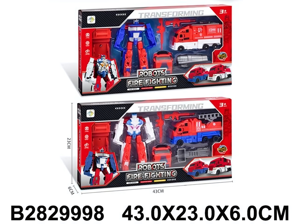 Трансформер-робот, коробка HY-6666