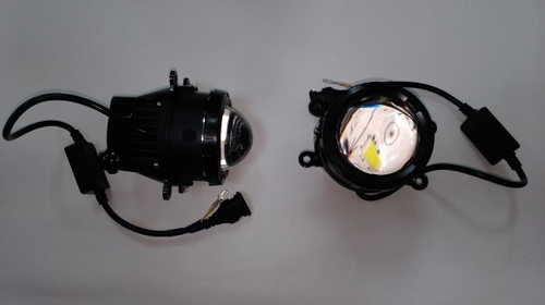 Фара п/туман. Renault Logan II, Koleos, Duster, Fluence ЛИНЗА (ближний-дальний) 100W 10000LM (TLT)