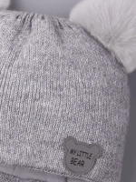 Шапка детская зимняя вязаная с ушками