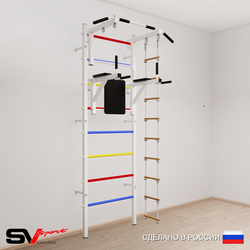 Шведская стенка Sv Sport усиленная 672 (Турник стандарт/Брусья/Лестница)