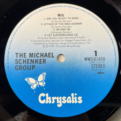 Винтажная виниловая пластинка LP The Michael Schenker Group MSG (Япония 1981) (Оби)