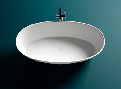 Ванна каменная отдельностоящая глянцевая 160х70 Salini ALDA 101914GRF окрашена по RAL