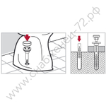 ЗУБР 10 мм, белый, набор для крепления унитазов, Профессионал (44210_z01)