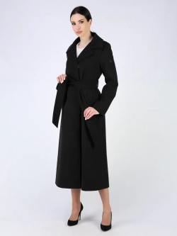 Пальто демисезонное длинное с поясом