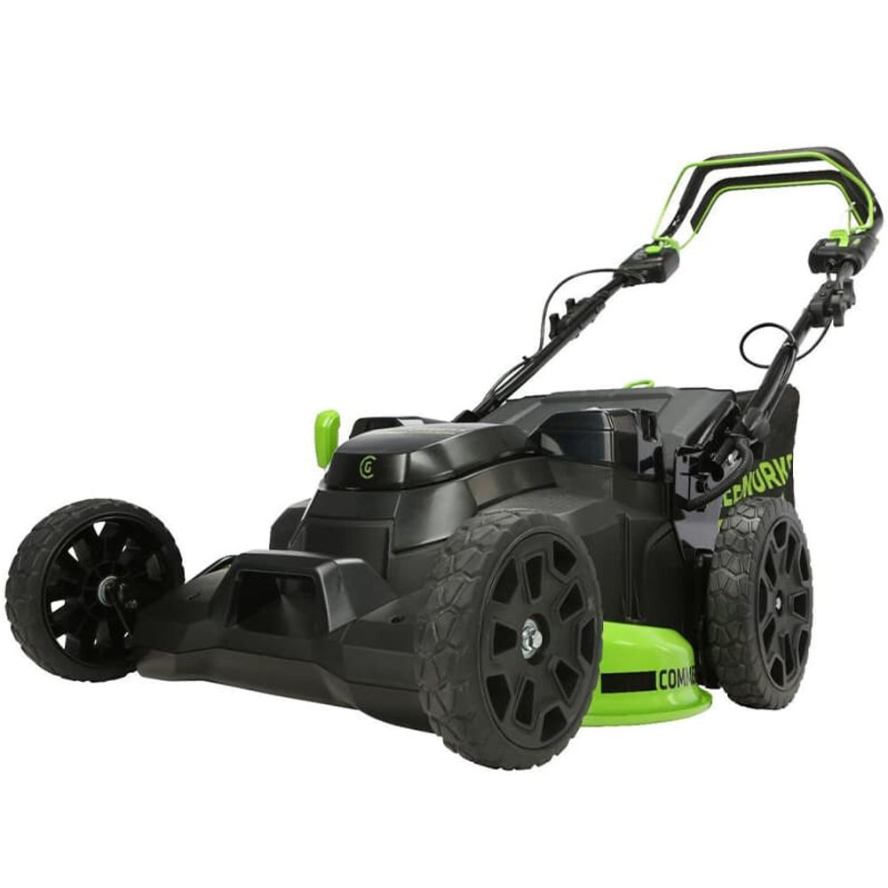 Аккумуляторная самоходная газонокосилка Greenworks GC82LM61S.2515607. TwinForce, 82v, 61 см, без АКБ и ЗУ