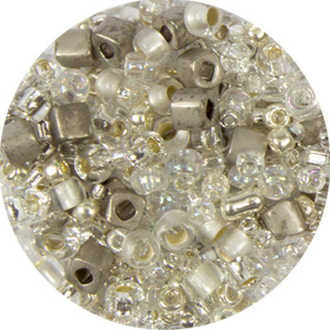 Бисер Япония "TOHO" MIX 7 25 г серебро