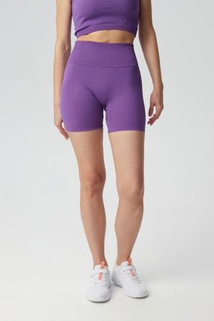 Бесшовные шорты в рубчик из итальянской пряжи