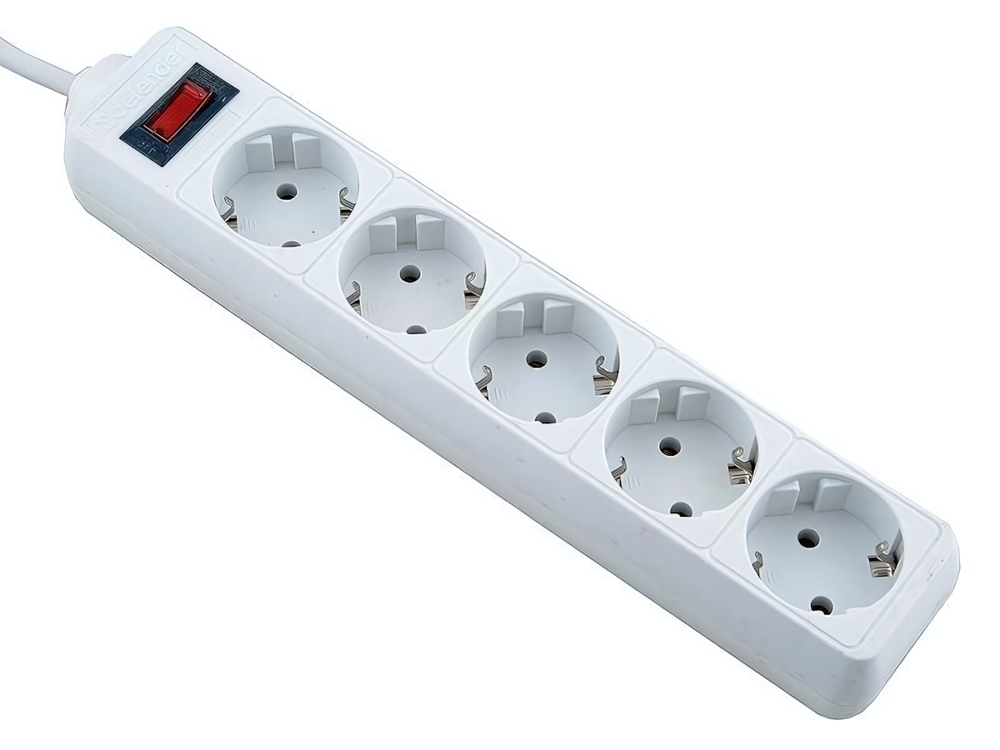 Фильтр сетевой Defender ES, 3,0 м White (5 розеток)
