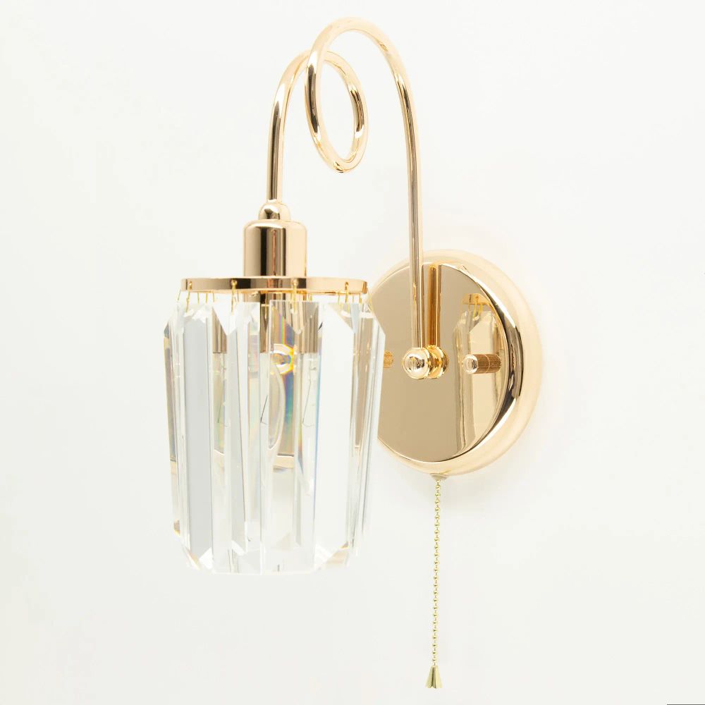 Citilux Синди CL330312 Бра хрустальное с выключателем Золото