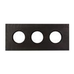 Рамка 3-х постовая, скрытый монтаж, Шедель Форест, дерево, цвет угольно-черный BF7-630-119