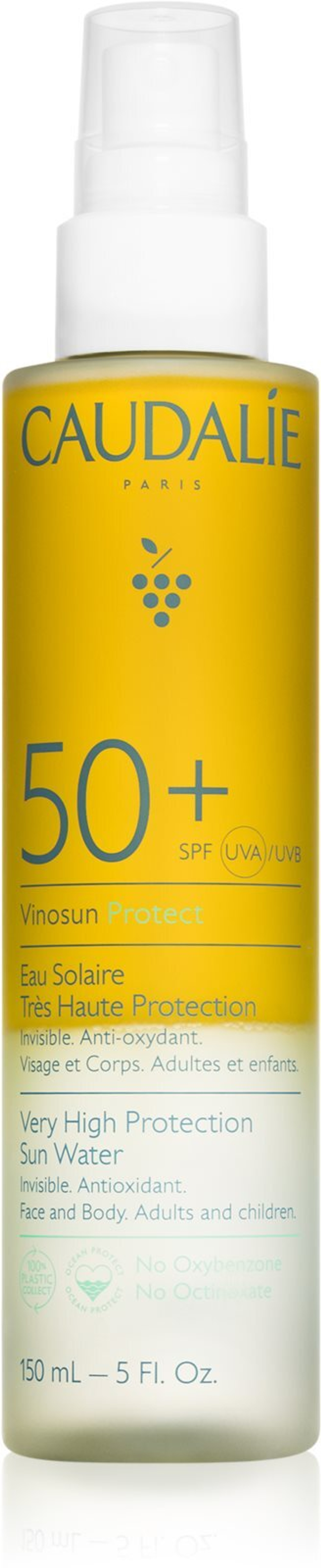 Caudalie Vinosun - Антиоксидантный солнцезащитный спрей /  SPF 50+ 150  ml  / GTIN 3522930004028