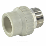 Муфта PP-R комбинированная серая Дн 40х1 1/2" НР под ключ VALFEX 10135240Г