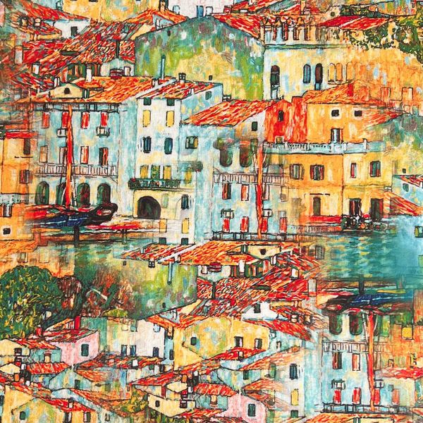 ДОМА, ГОРОД, ОРАНЖЕВЫЙ - 100% хлопок 1