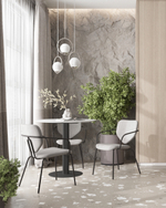 Стул обеденный Masey с подлокотниками серый