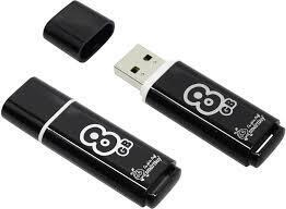 Флеш-накопитель 8 Gb Smartbuy Glossy Black