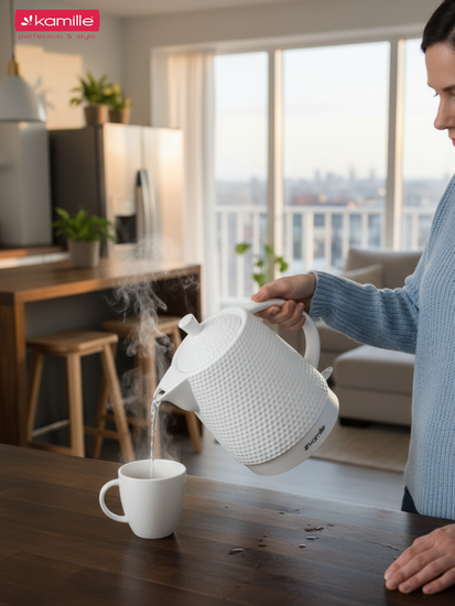 Чайник электрический керамический 1,5 л. Kamille KM 1725