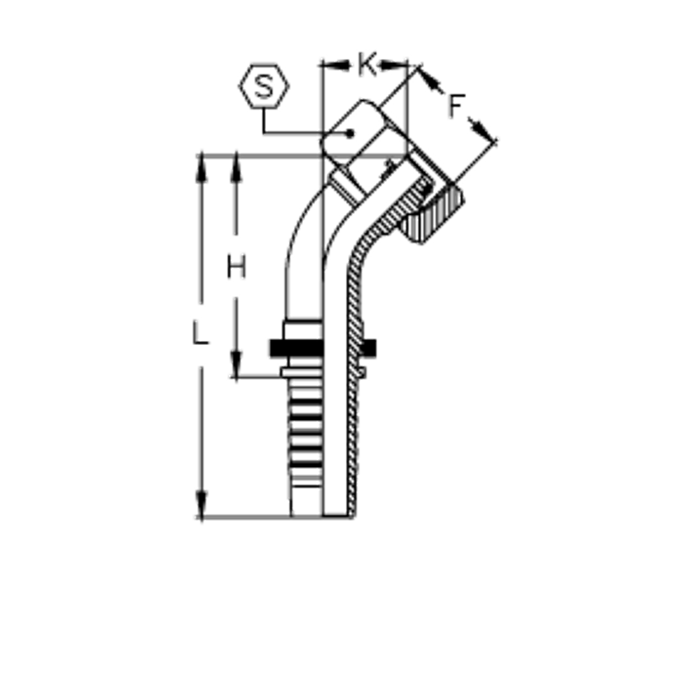 Фитинг DN 16 DKO-S (Г) 30x2 20 (45)