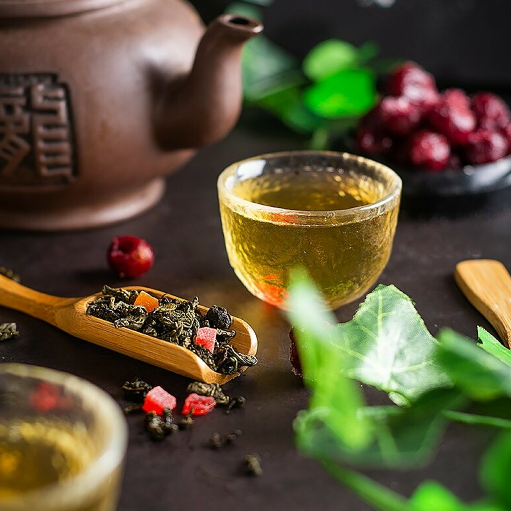 7793D Чай улун ароматизированный ПРЕМИУМ коллекция "Вишневый улун"