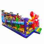 Коммерческий надувной батут «Мега риф», 14*7*8 м