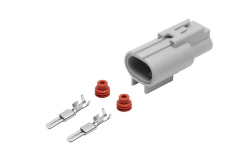 Разъем 6-176143-6 2-х контактный вентилятора радиатора 21900133202583 /2190 Гранта/ (CARGEN)