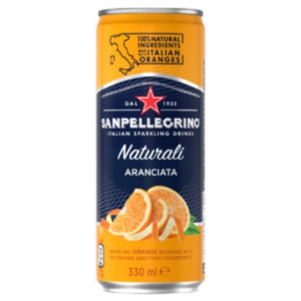 Газированный напиток SanPellegrino Aranciata, 330мл