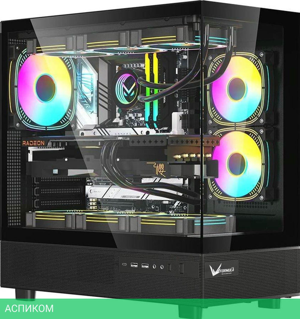 Корпус Formula Crystal Z8 черный без БП