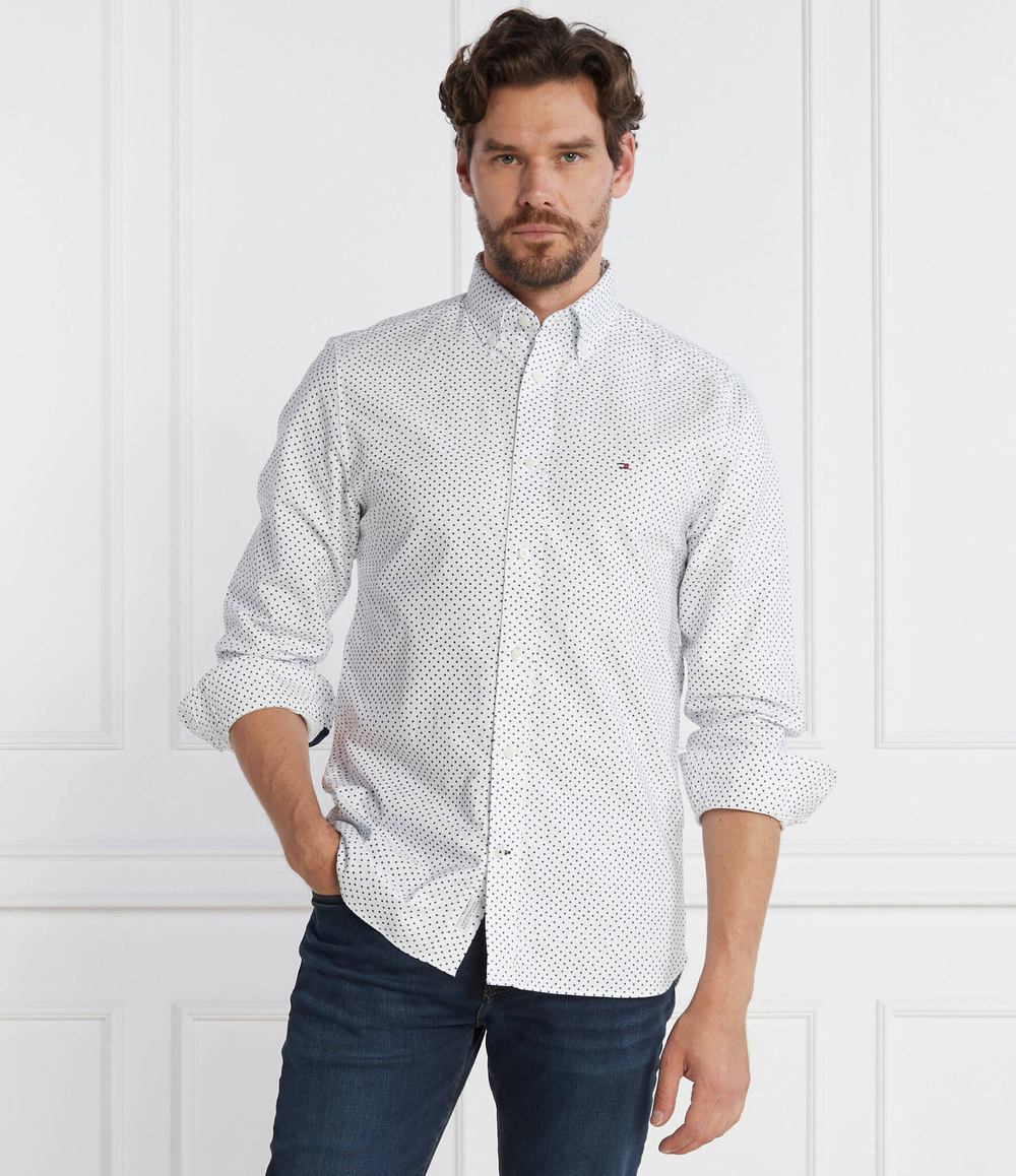 Рубашка OXFORD DOT PRINT RF Tommy Hilfiger - белый(MW0MW32897)