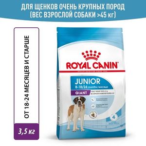 Корм для щенков очень крупных размеров с 8 месяцев, Royal Canin Giant Junior